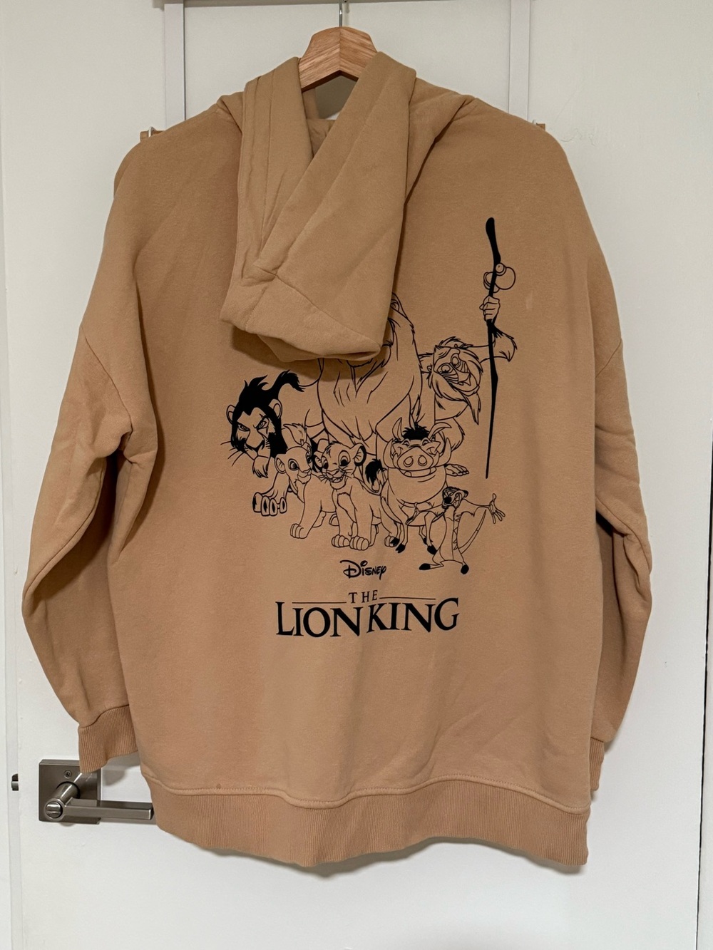 Disney Lion King Hoodie in Tan with Black Logo - Picture 9 of 10